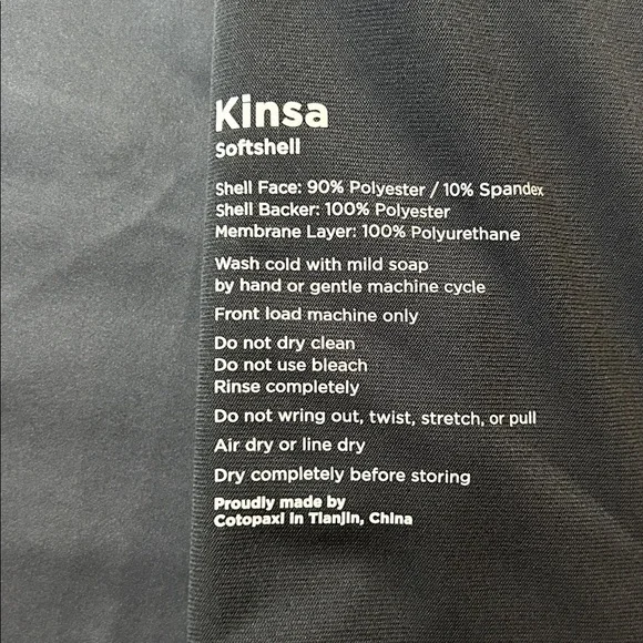 Cotopaxi Gray Women's Kinsa Soft shell Jacket. Size Small. NEW. Gray